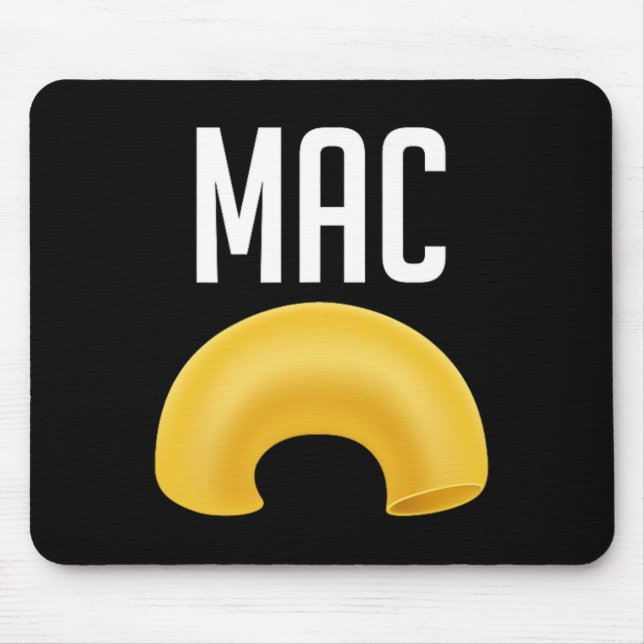 Tapis De Souris Costume d'Halloween à la macaroni et au fromage (Devant)