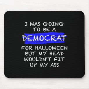 Tapis De Souris Costume d'Halloween anti-libéral amusant pour adul