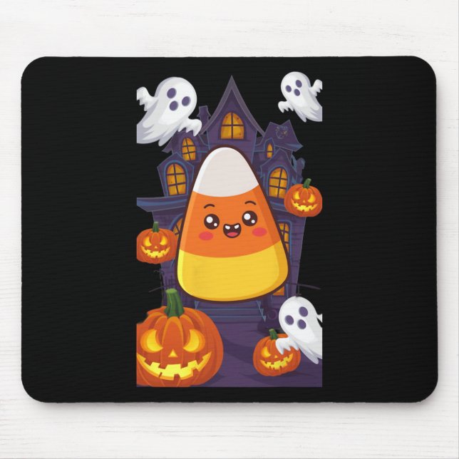 Tapis De Souris Costume d'Halloween de maïs (Devant)