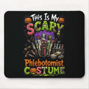 Tapis De Souris Costume d'Y Phlébotomiste Féminin Halloween Horreu