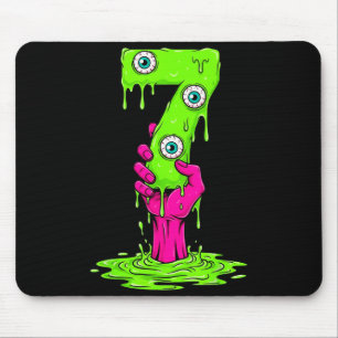 Tapis De Souris Costume Halloween 67 Drôle Numéro 7 Sept Mème Pour