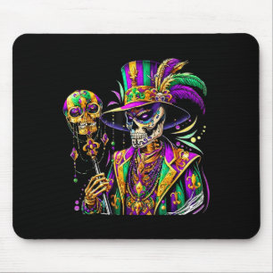 Tapis De Souris Costume Mardi Gras Crâne de Sucre Carnaval La Nouv
