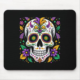 Tapis De Souris Costume Mardi Gras Crâne de Sucre Carnaval La Nouv