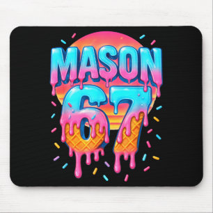 Tapis De Souris Costume Mason 67 Glace Crème Baseball Dégoulinade