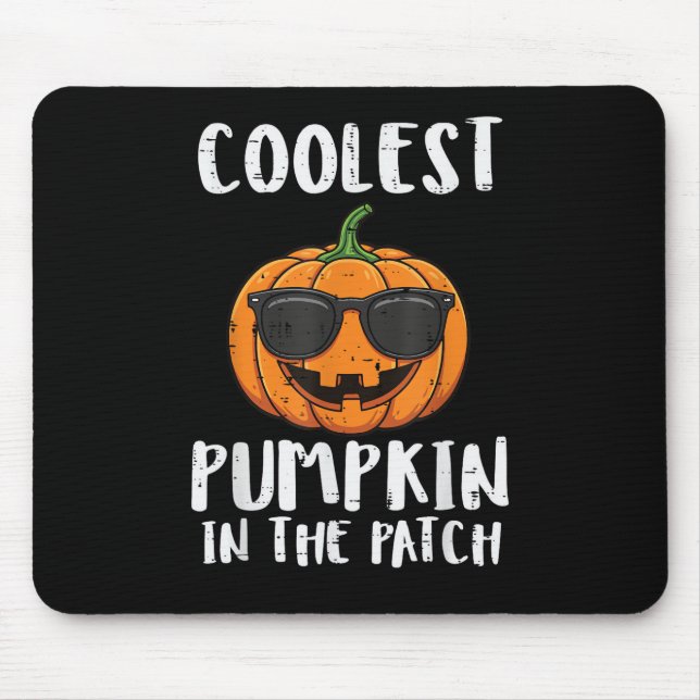 Tapis De Souris Costume Patch Citrouille Le Plus Cool Halloween Ho (Devant)