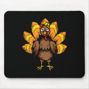 Tapis De Souris Costume Turquie Thanksgiving Day mignon Automne au