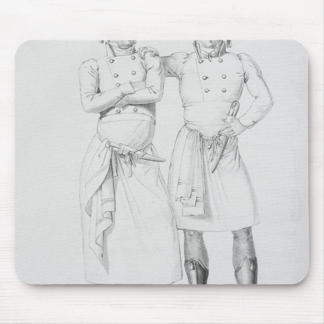 Tapis De Souris Costumes des cuisiniers de différentes ères (Devant)