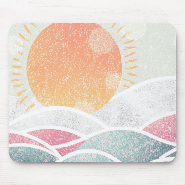 Tapis De Souris Côté/Plage/ensoleillé (Devant)
