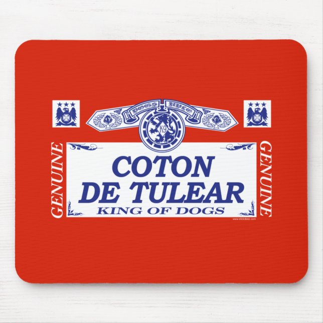 Tapis De Souris Coton De Tulear (Devant)