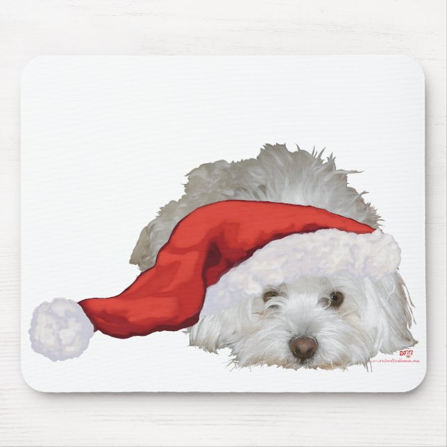 Tapis De Souris Coton de Tulear - Waiting (Devant)