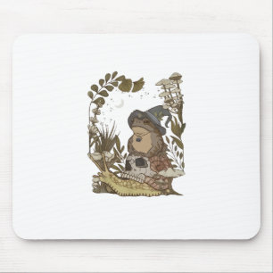 Tapis De Souris Cottagecore Champignon Botanique Sorcière Grenouil
