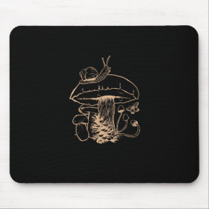 Tapis De Souris Cottagecore Esthétique Champignon Escargot Goblinc
