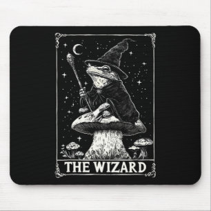 Tapis De Souris Cottagecore vintage Le Wizard Grenouille Carte Tar