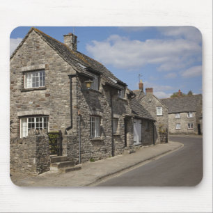 Tapis De Souris Cottages, village de Corfe Castle, Dorset, Anglete