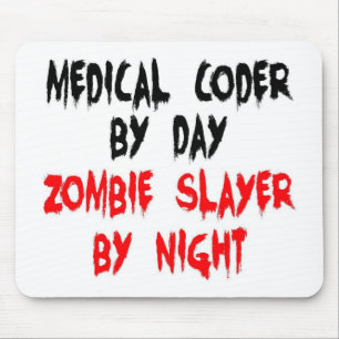 Tapis De Souris Couche Zombie Coder Médicale