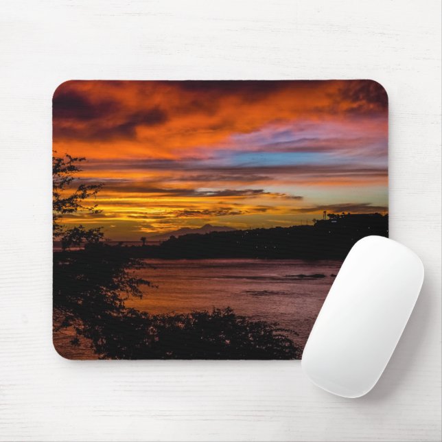 Tapis De Souris Coucher de soleil à Praia, Cap Vert (Avec souris)