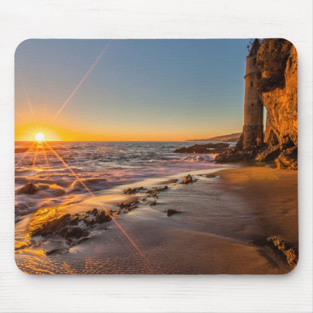 Tapis De Souris Coucher de soleil à Victoria Beach 2 (Devant)