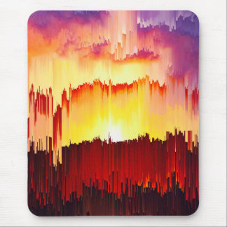 Tapis De Souris Coucher de soleil avec pépin Ciel Art abstrait