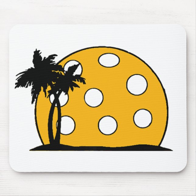 Tapis De Souris Coucher de soleil de Pickleball Beach (Devant)