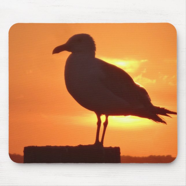 Tapis De Souris Coucher de soleil de Seagull (Devant)