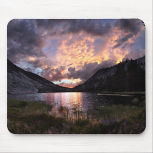 Tapis De Souris Coucher de soleil du lac Merced - Yosemite