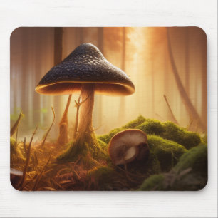 Tapis De Souris Coucher de soleil forestier