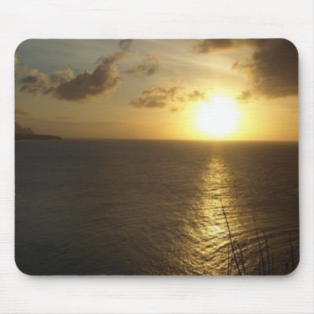 Tapis De Souris Coucher de soleil hawaïen (Devant)
