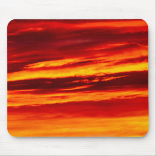 Tapis De Souris Coucher de soleil rouge