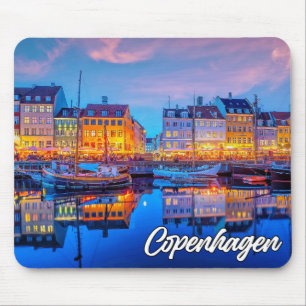 Tapis De Souris Coucher de soleil sur Copenhague, Danemark