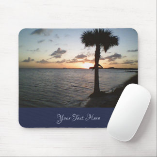 Tapis De Souris Coucher De Soleil Sur La Plage