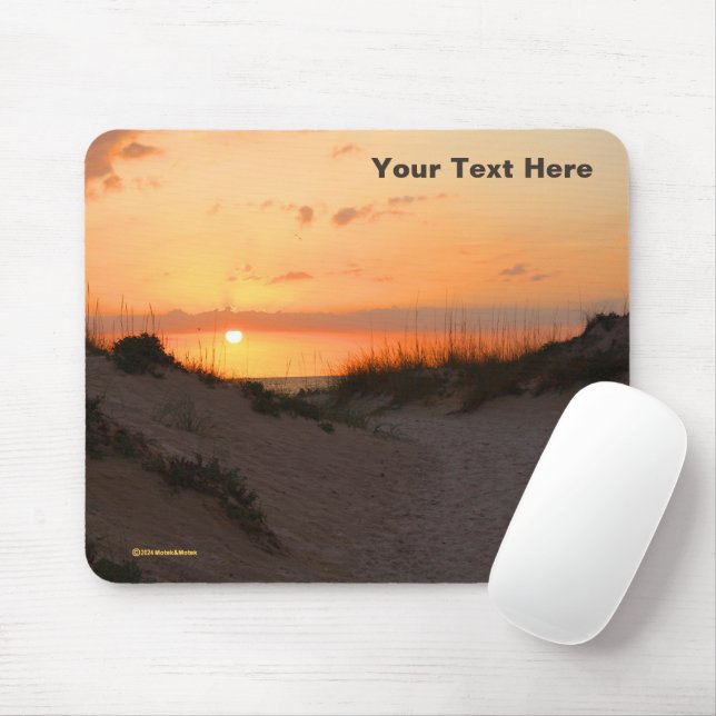 Tapis De Souris Coucher de soleil sur la plage de Floride (Avec souris)