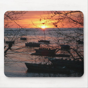 Tapis De Souris Coucher de soleil sur le Costa Rica à Tamarindo
