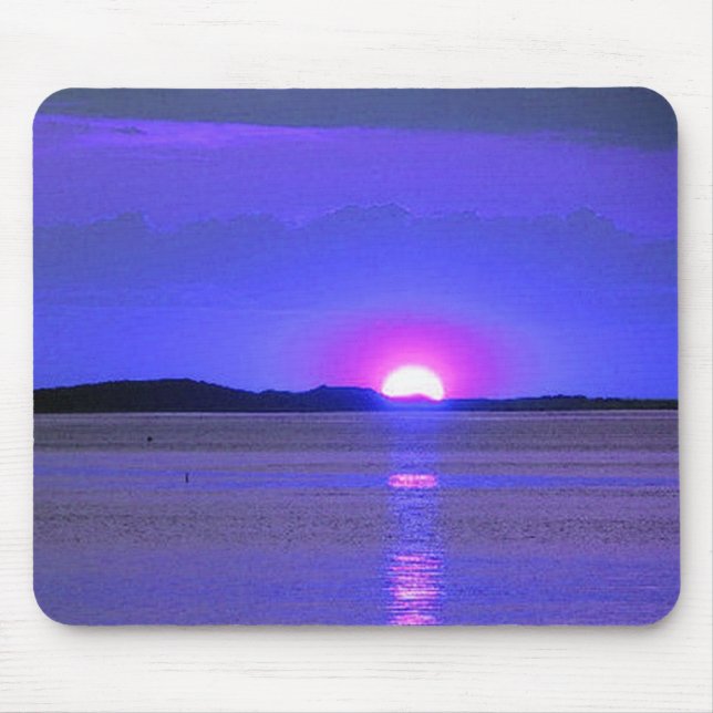 Tapis De Souris Coucher de soleil sur le lac (Devant)