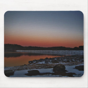 Tapis De Souris Coucher de soleil sur le lac Arrowhead