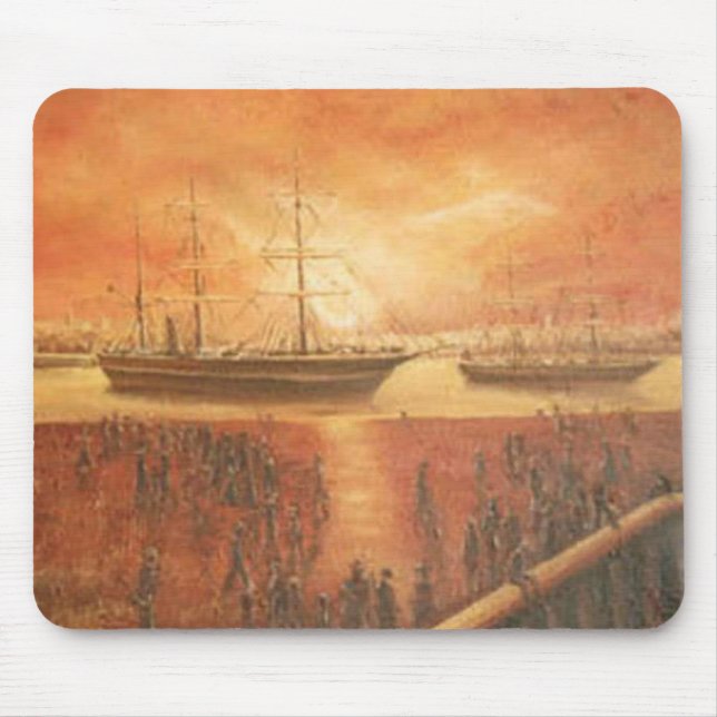 Tapis De Souris Coucher de soleil sur le passé (Devant)