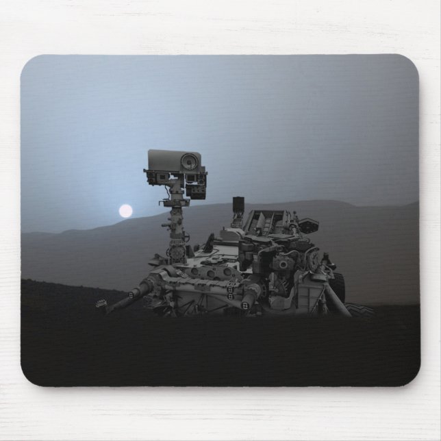 Tapis De Souris Coucher de soleil sur Mars Curiosity (Devant)