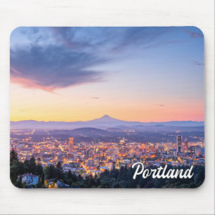Tapis De Souris Coucher de soleil sur Portland, Oregon