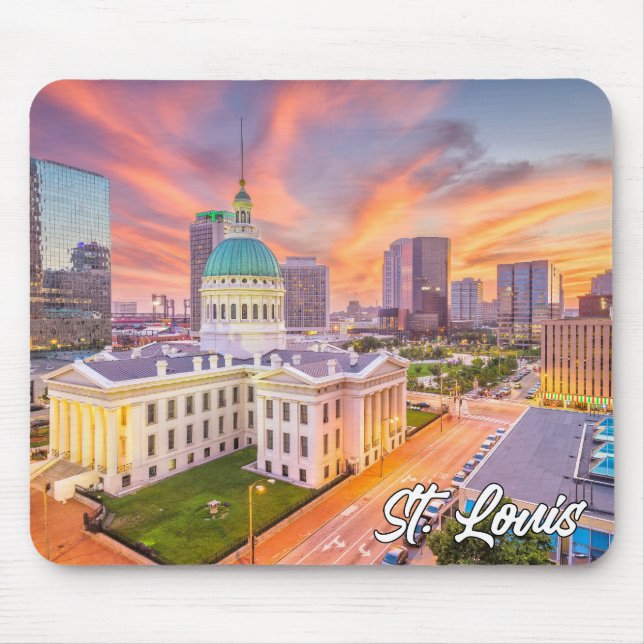 Tapis De Souris Coucher de soleil sur St. Louis, Missouri, États-U (Devant)