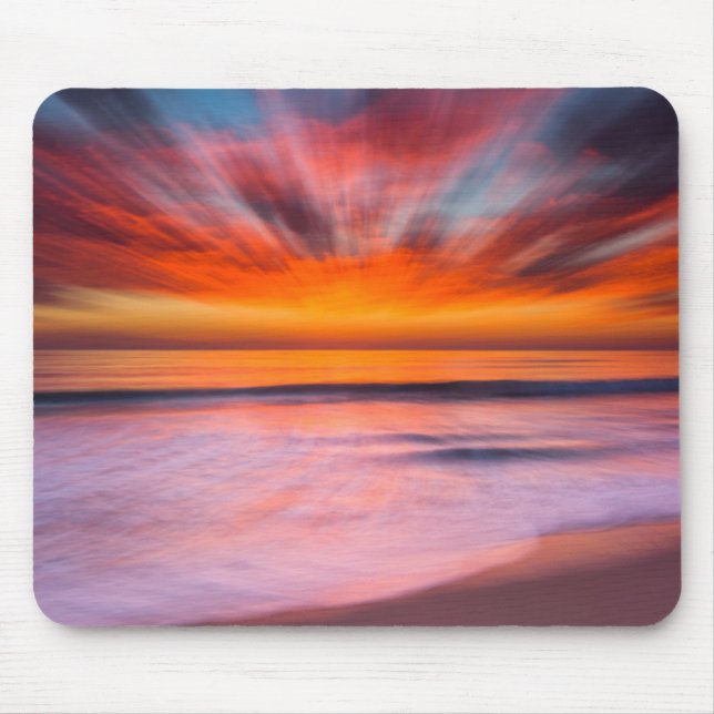 Tapis De Souris Coucher de soleil Tamarack Beach | Carlsbad, CA (Devant)