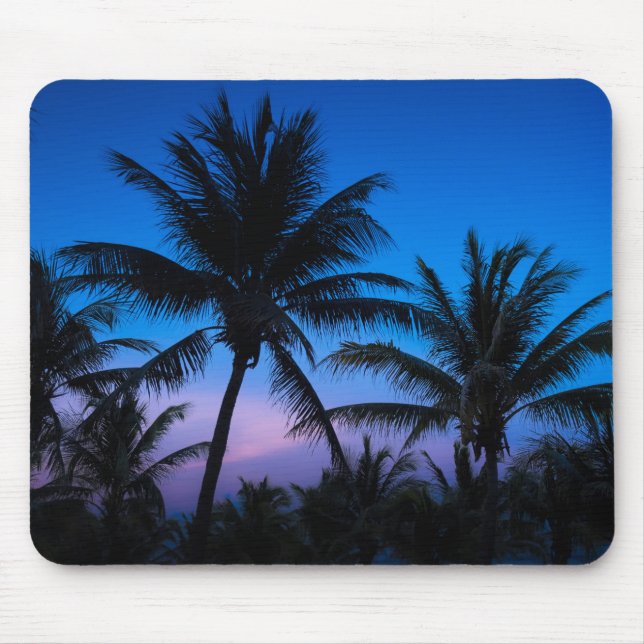 Tapis De Souris Coucher de soleil tranquille  (Devant)
