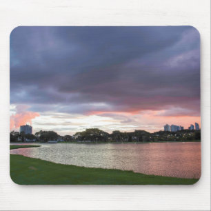 Tapis De Souris Coucher du soleil au-dessus du parc