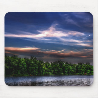 Tapis De Souris Coucher du soleil au lac Mousepad