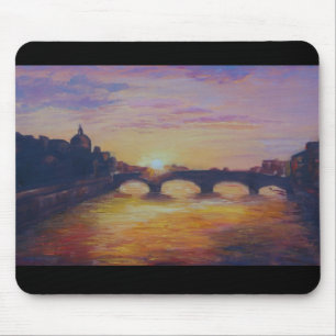 Tapis De Souris Coucher du soleil chez Ponte Vecchio