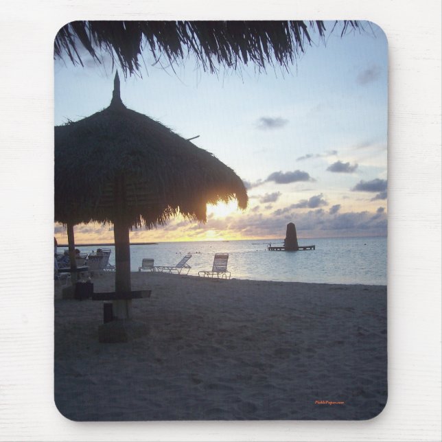 Tapis De Souris Coucher du soleil d'Aruba, 2006 (Devant)