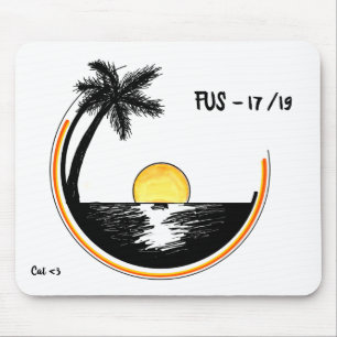 Tapis De Souris Coucher du soleil de cercle