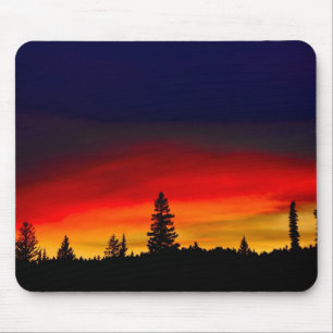 Tapis De Souris Coucher du soleil de Yellowstone