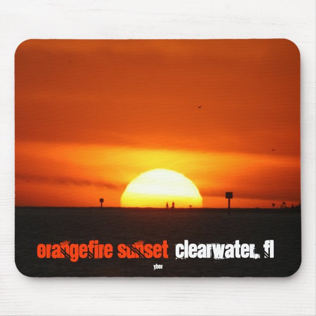 Tapis De Souris Coucher du soleil d'OrangeFire par Ybor (Devant)
