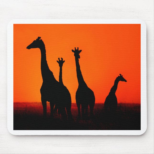 Tapis De Souris Coucher du soleil en Afrique (Devant)