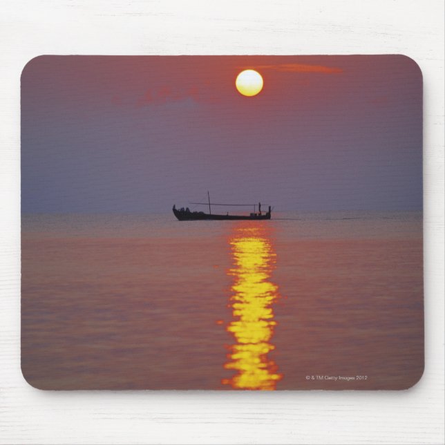 Tapis De Souris Coucher du soleil et mer 2 (Devant)