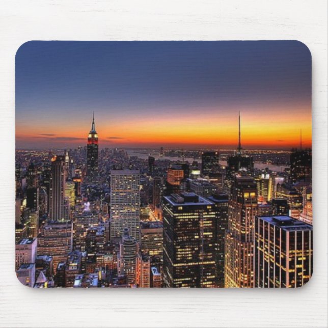Tapis De Souris Coucher du soleil Mousepad de NYC (Devant)